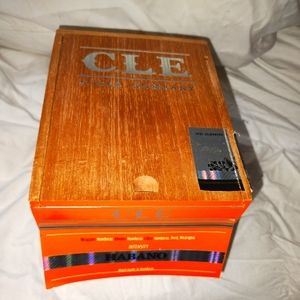 Empty wooden cigar box